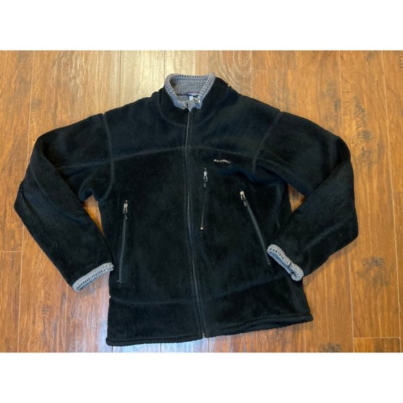 Vintage Patagonia Regulator R4 Windbloc Polartec Black Fleece Jacket Men’s L USA - Picture 1 of 12